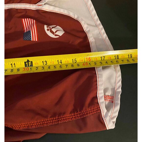 Wrestling Mart USA Board Shorts Mens XS 7" Beach Swim Trunks Flag - Picture 5 of 6